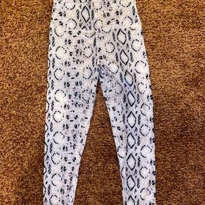 Brand new Til you collapse white cobra leggings.